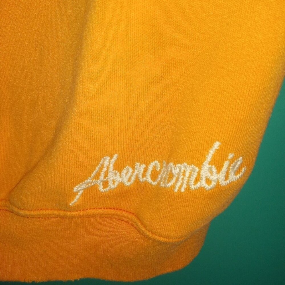 Abercrombie & Fitch Long Sleeve Orange Hoodie #92 Large Pre-owned / Unworn - Picture 7 of 8